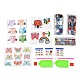 Kits de pegatinas de pintura de diamantes de búho y mariposa e insectos para niños(DIY-O016-10)-1