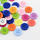 4-Hole Plastic Buttons(BUTT-R034-056)-1