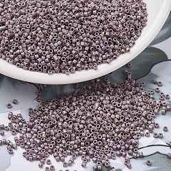 MIYUKI Delica Beads, Cylinder, Japanese Seed Beads, 11/0, (DB2321) Matte Opaque Glazed Dark Beige AB, 1.3x1.6mm, Hole: 0.8mm, about 2000pcs/10g(X-SEED-J020-DB2321)
