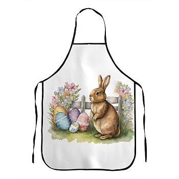 Easter Theme Polyester Sleeveless Apron, with Double Shoulder Belt, Colorful, 800x600mm