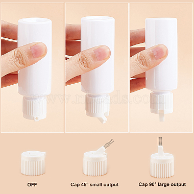 PET Plastic Flip Top Pour Spout Bottles(MRMJ-WH0001-07)-3