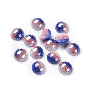 6mm Colorful Half Round Glass Cabochons