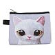Cute Cat Polyester Zipper Wallets(ANIM-PW0002-28A)-1