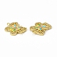 Brass Micro Pave Cubic Zirconia Connector Charms(KK-E068-VB406)-3