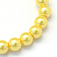 Baking Painted Pearlized Glass Pearl Round Bead Strands(X-HY-Q330-8mm-67)-2