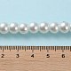 Perle de verre blanche ronde perles en vrac pour la fabrication artisanale de collier de bijoux(X-HY-8D-B01)-5