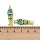 Brass Enamel Pendants(X1-KK-L241-23G-01)-3