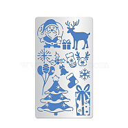 Steel Cutting Dies Stencils, for DIY Scrapbooking/Photo Album, Decorative Embossing DIY Paper Card, Christmas Themed Pattern, 17.7x10.1x0.05cm(DIY-WH0198-047)