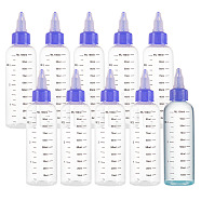 PET Squeeze Bottle, Liqiud Bottle, Column, Medium Slate Blue, 3.9x14.5~14.7cm, Capacity: 100ml(3.38 fl. oz)(AJEW-WH0258-692A)