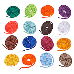 NBEADS Polyester Cord Shoelace, Mixed Color, 4mm, 1m/strand,  62strands/set(AJEW-NB0001-27)