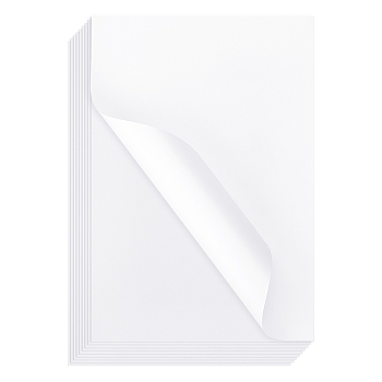 Nbeads Plastic Double Sided Glossy Photo Paper, Rectangle, White, 210x304x0.1mm