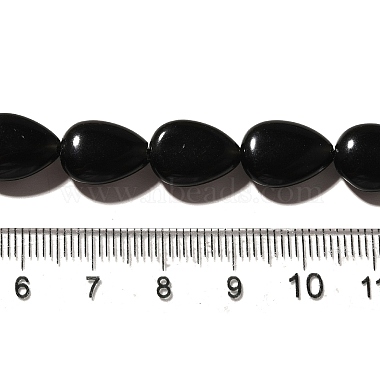 obsidienne naturelle perles brins(G-I377-A01)-5