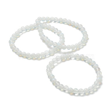 Opalite Beaded Stretch Bracelets(BJEW-A117-B-07)-4