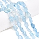 Natural Aquamarine Beads Strands(G-R445-8x10-36)-1