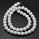 naturelles jade blanc brins de perles(G-D695-4mm)-2