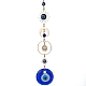 décorations pendantes en lampadaire mauvais œil bleu(HJEW-JM01603-03)-1