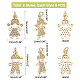 12Pcs 2 Style Brass Pendants(KK-DC0001-86)-2