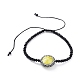 Faceted Rondelle Glass Braided Bead Bracelets(BJEW-JB04808-M)-2