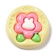 Opaque Flower Resin Cabochons(RESI-C035-01D)-1