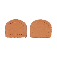 Arch Leather Label Tags, for DIY Jeans, Bags, Shoes, Hat Accessories, Sandy Brown, 30x35x2mm(PW-WG44452-03)