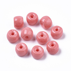 Synthetic Coral Beads, Column, Dyed, Hot Pink, 9x7mm, Hole: 1.8mm(CORA-R019-034)