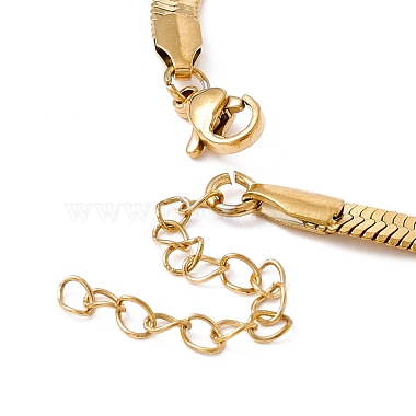 304 bracelet chaines chevrons acier inoxydable homme femme(BJEW-D450-01G-02)-3