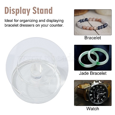 Pulseras de cristal orgánicos / brazaletes display bastidores(BDIS-N001-02)-4