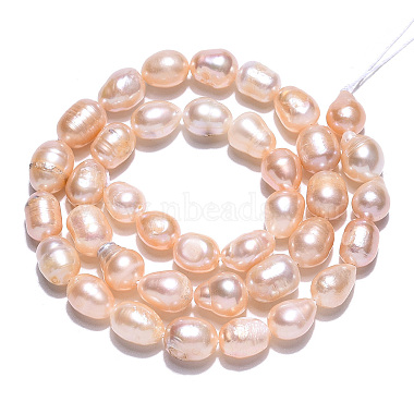 Natural Cultured Freshwater Pearl Beads Strands(PEAR-N012-07M)-2