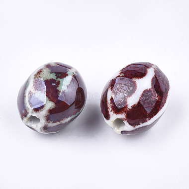 Perles en porcelaine manuelles(PORC-S498-47H)-2