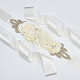 Rhinestone Flower with ABS Imitation Pearl Bridal Belt(AJEW-WH0348-119B)-3