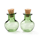 Round Glass Cork Bottles Ornament(GLAA-D002-03B)-1