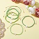 5Pcs 5 Colors Natural Shell Heart & Seed Braided Bead Bracelets Set(BJEW-JB10039-03)-2