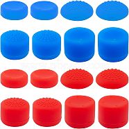 2Set 2 Colors Silicone Replacement Gamepad Button Keycap Set, Controller Grip Covers, Mixed Color, 21x6~16mm, inner diameter: 14~15mm, 1set/colors(AJEW-OC0002-81A)