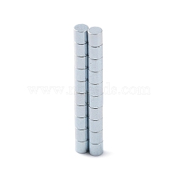 Flat Round Refrigerator Magnets, Office Magnets, Whiteboard Magnets, Sturdy Mini Magnets, Platinum, 2x2mm(FIND-K012-02A)