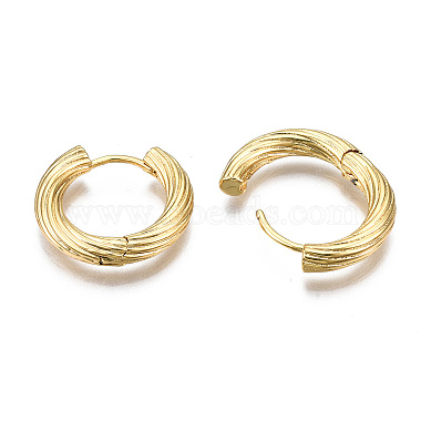 Brass Huggie Hoop Earrings(X-KK-S356-347A-NF)-3