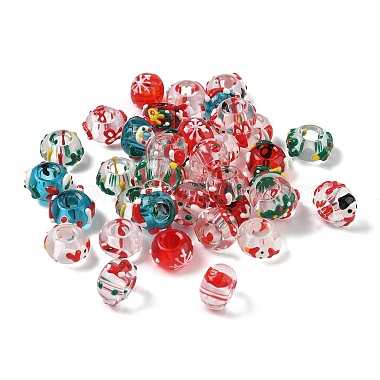 Weihnachtsglas europ&auml;ische Perlen(LAMP-F132-01)-1