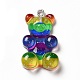 Rainbow Color Translucent Resin Pendants(CRES-K010-01A)-1