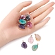 10Pcs 5 Colors Druzy Geode Resin Pendants(RESI-YW0001-47)-4