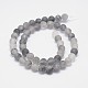 Frosted Natural Cloudy Quartz Round Beads Strands(X-G-F255-02-6mm)-2