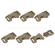 Polyformaldehyde Side Release Buckles, Rectangle, Olive, 71.5x37.5x17.4mm, Hole: 4x25.5mm(KY-WH0046-77A)