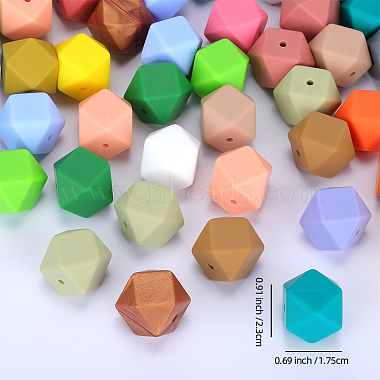 Hexagonal Silicone Beads(SI-JX0020A-21)-2