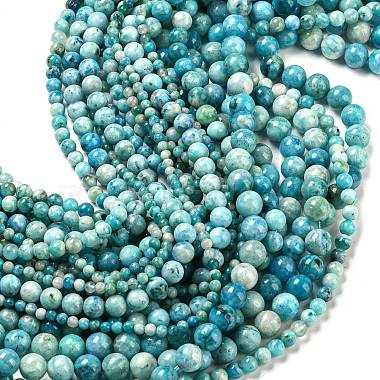 Natural Gemstone Hemimorphite Round Beads Strands(G-L145-10mm-01)-2