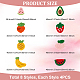 32Pcs 8 Style Wool & Polyester Fruit Cabochons(DIY-FG0004-02)-2