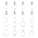 16 Sets 8 Style Transparent Glass Bottle Pendants(GLAA-AR0001-25)-7