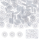 sunnyclue 100piezas de almohadillas de plástico Comfort TPE para pendientes de clip(FIND-SC0003-17)-1