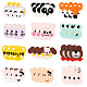 36Pcs 12 Style Animal Polyester Knitted Appliques(DIY-FG0004-03)-1