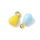 Brass Enamel Pendants(KK-K364-17A-G)-2