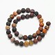 Frosted Round Natural Picture Jasper Beads Strands(G-N0166-48-8mm)-3