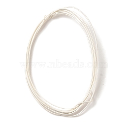 925 Sterling Silver Wire, Unpolished, Silver, 20 Gauge, 0.8mm(STER-D002-0.8mm-A)