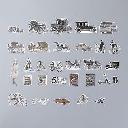 Sealing Stickers, Label Paster Picture Stickers, for Scrapbooking, Kid DIY Arts Crafts, Album, Car Pattern, 2.7x4.7cm, 60pcs/set(DIY-B008-04I)